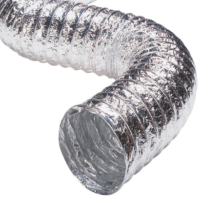 Deflecto Aluminum Flex Ducting 4-inch Diameter, 50 Feet Length for Exhaust Applications