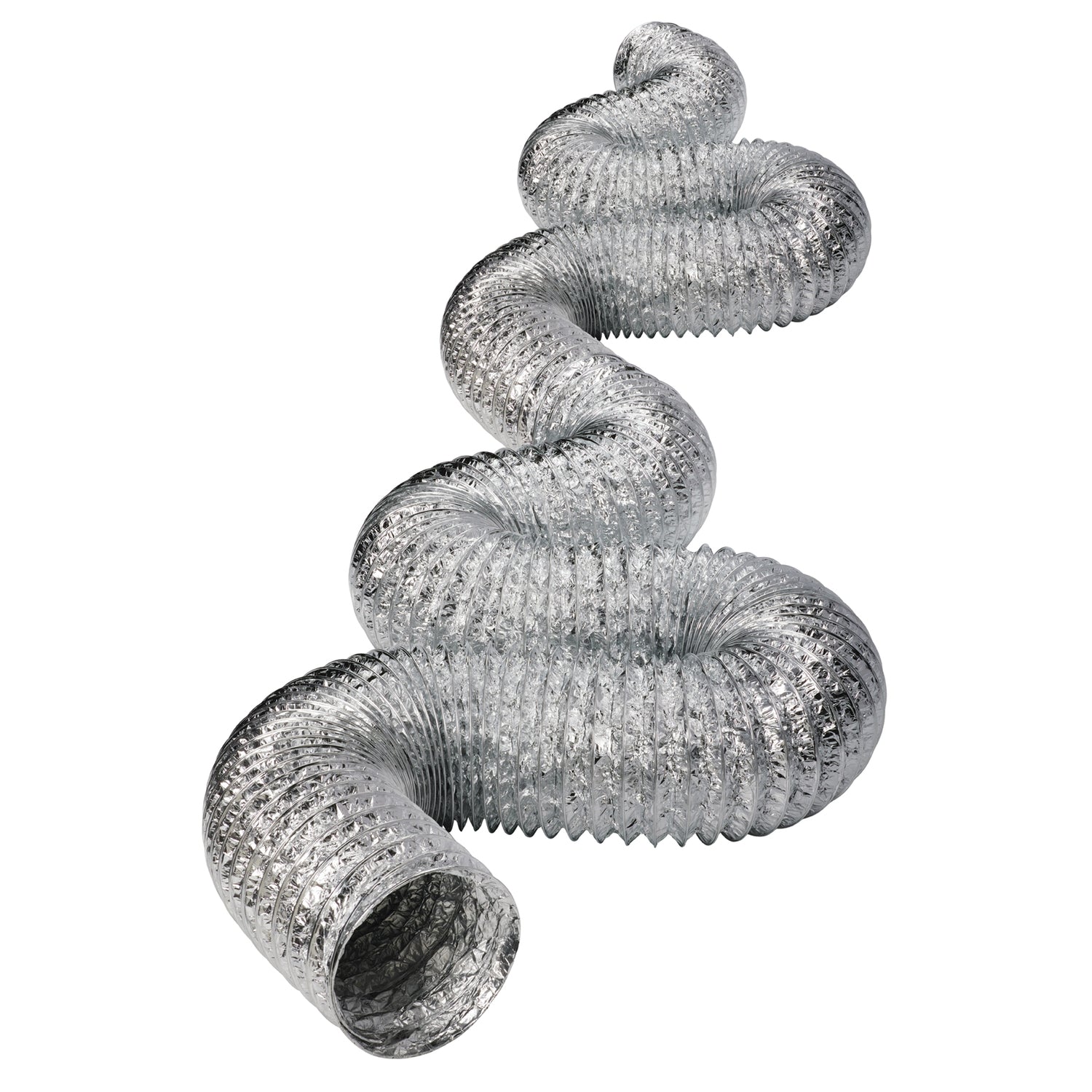 Deflecto Aluminum Flex Ducting 4-inch Diameter, 50 Feet Length for Exhaust Applications