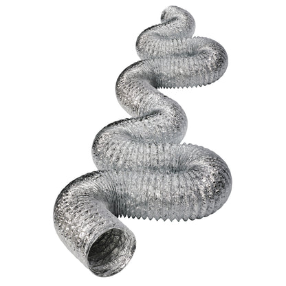 Deflecto Aluminum Flex Ducting 4-inch Diameter, 50 Feet Length for Exhaust Applications