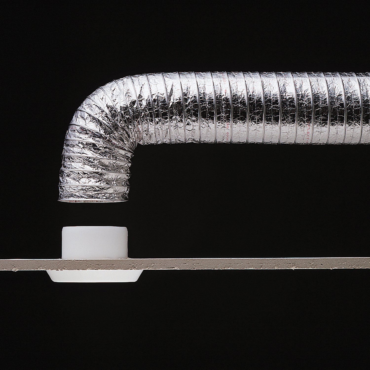 Deflecto Aluminum Flex Ducting 4-inch Diameter, 50 Feet Length for Exhaust Applications