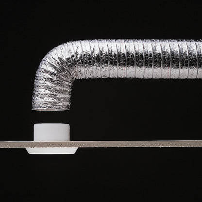 Deflecto Aluminum Flex Ducting 4-inch Diameter, 50 Feet Length for Exhaust Applications