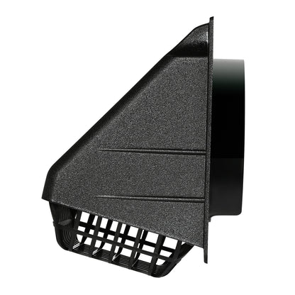DEFLECTO HR4BLK/24 Black Vent Hood for 4-inch Ducts