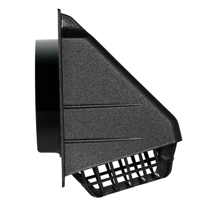 DEFLECTO HR4BLK/24 Black Vent Hood for 4-inch Ducts