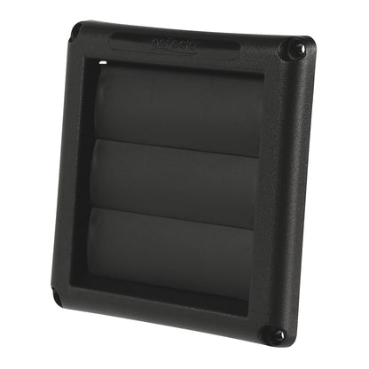 DEFLECTO(R) SV Hood Black - 4-Inch Louvered Dryer Vent Cover