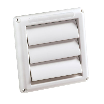 DEFLECTO 4-inch Supurrvent Replacement Hood (Part No. HS4W/18) for Durable Outdoor Dryer Vent Cover