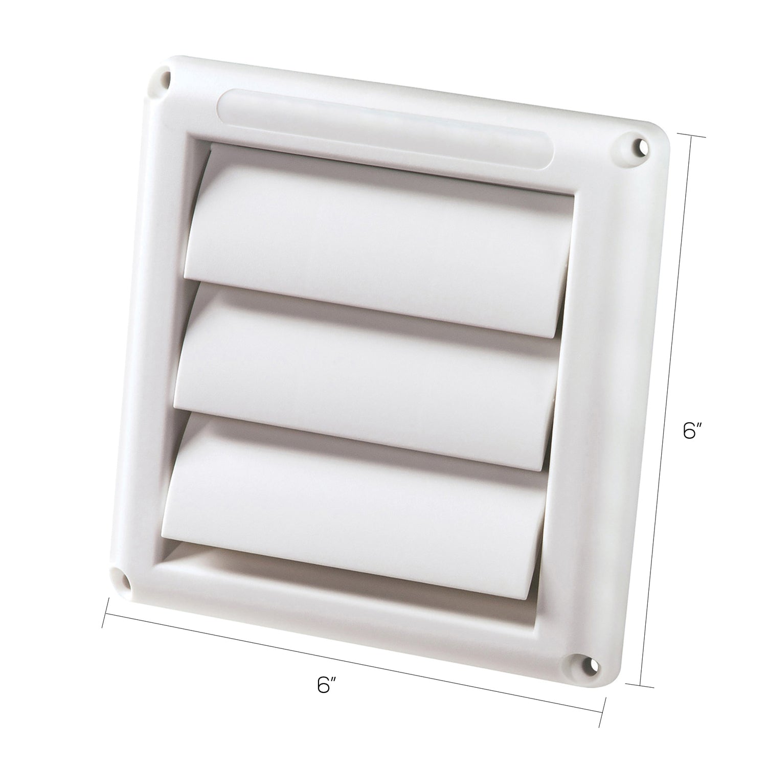 DEFLECTO 4-inch Supurrvent Replacement Hood (Part No. HS4W/18) for Durable Outdoor Dryer Vent Cover