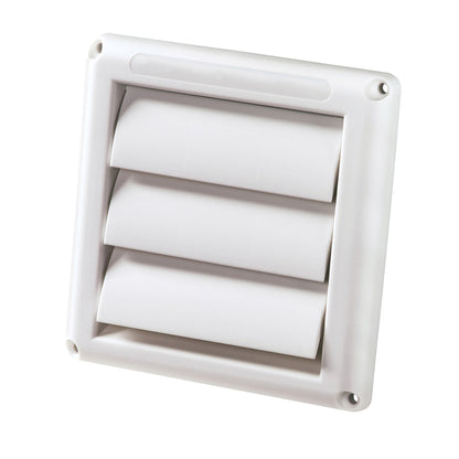 DEFLECTO 4-inch Supurrvent Replacement Hood (Part No. HS4W/18) for Durable Outdoor Dryer Vent Cover