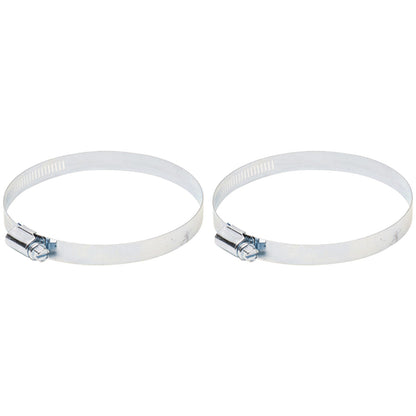 DEFLECTO 4X4-1/2 Inch Worm Drive Clamp Pack of 2