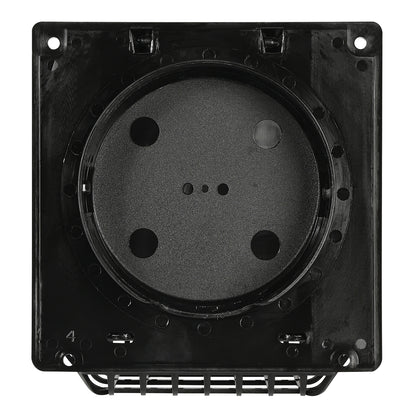 Deflecto RVHABLK4 4-inch Weather-Resistant Vent Hood with Bird Guard and Damper