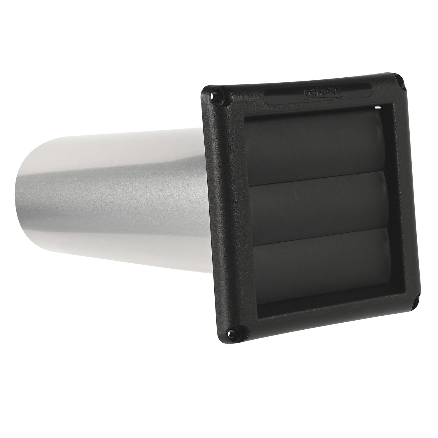 Deflecto Supurr Vent Assembled (Part Number SVHABLK4) - Durable 3-Louvered Weather-Resistant Vent Hood with Aluminum Pipe