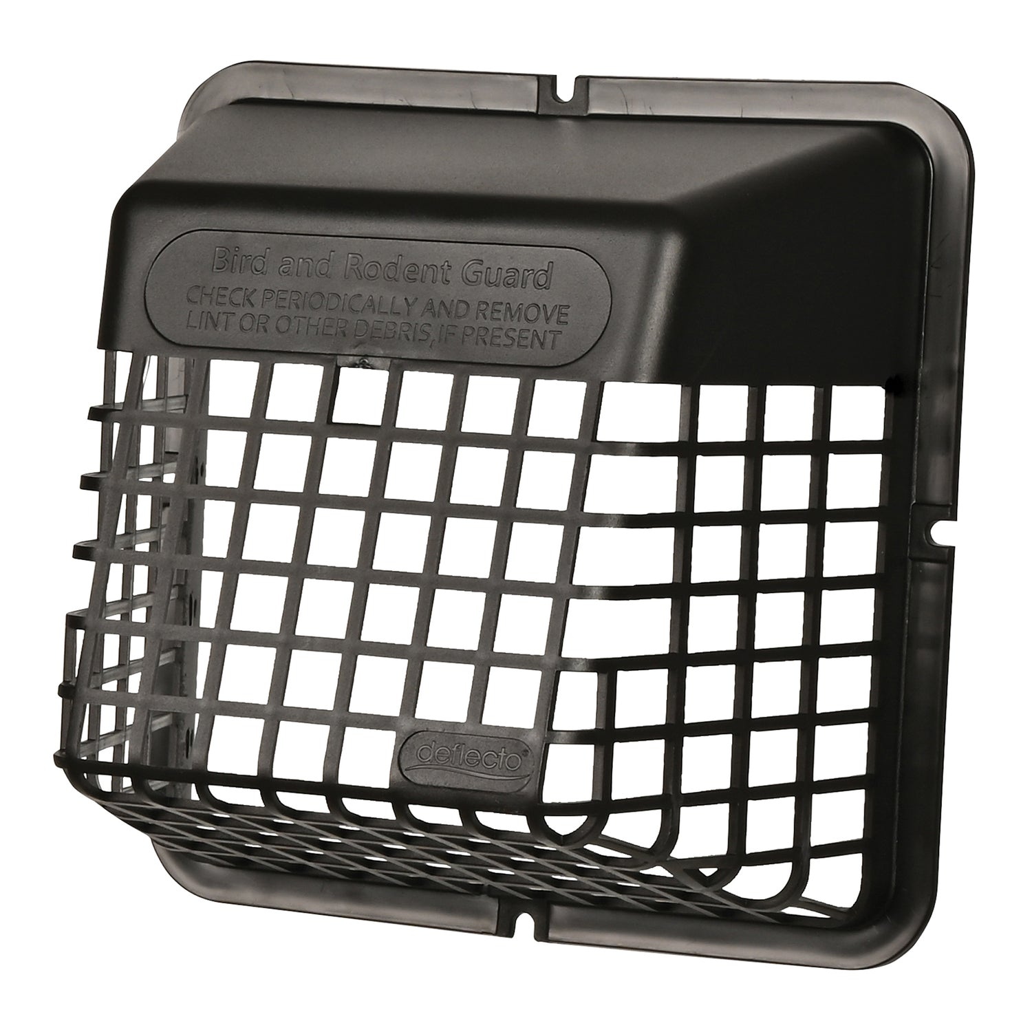 DEFLECTO Universal Bird Guard Black UBGBBLK for 3-inch and 4-inch Exhaust Vents