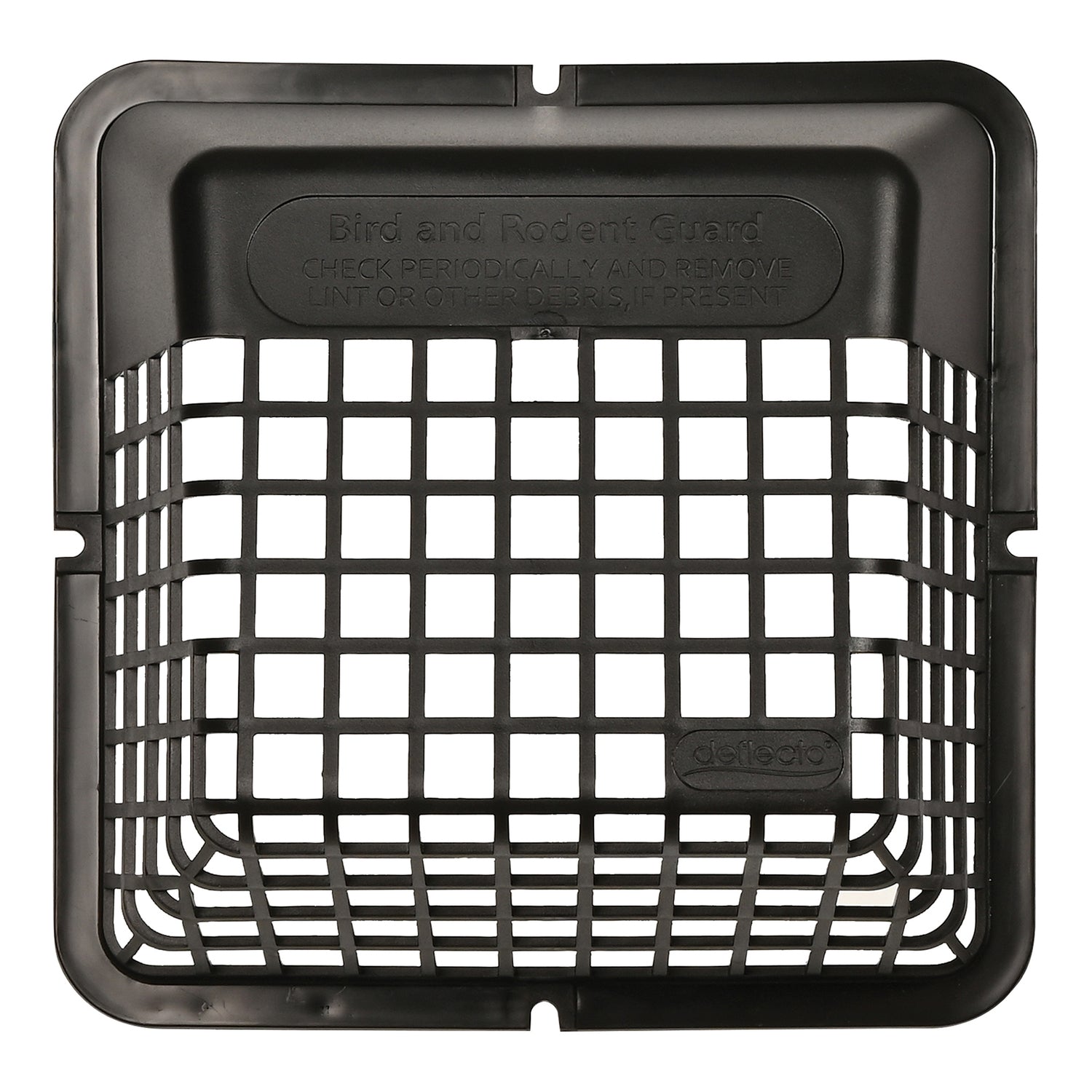 DEFLECTO Universal Bird Guard Black UBGBBLK for 3-inch and 4-inch Exhaust Vents