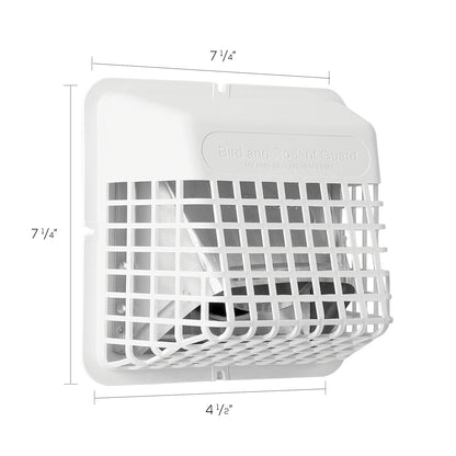 DEFLECTO Universal Bird Guard UBGWL-A for 3-inch and 4-inch Exhaust Vents