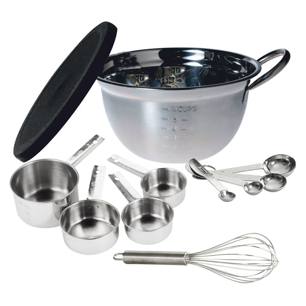 EUROHOME 11-Piece Stainless Steel Mix and Measure Set - Part Number 3211