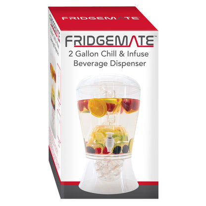 FRIDGEMATE Chill & Infuse Beverage Dispenser FGM51117, 2-Gallon