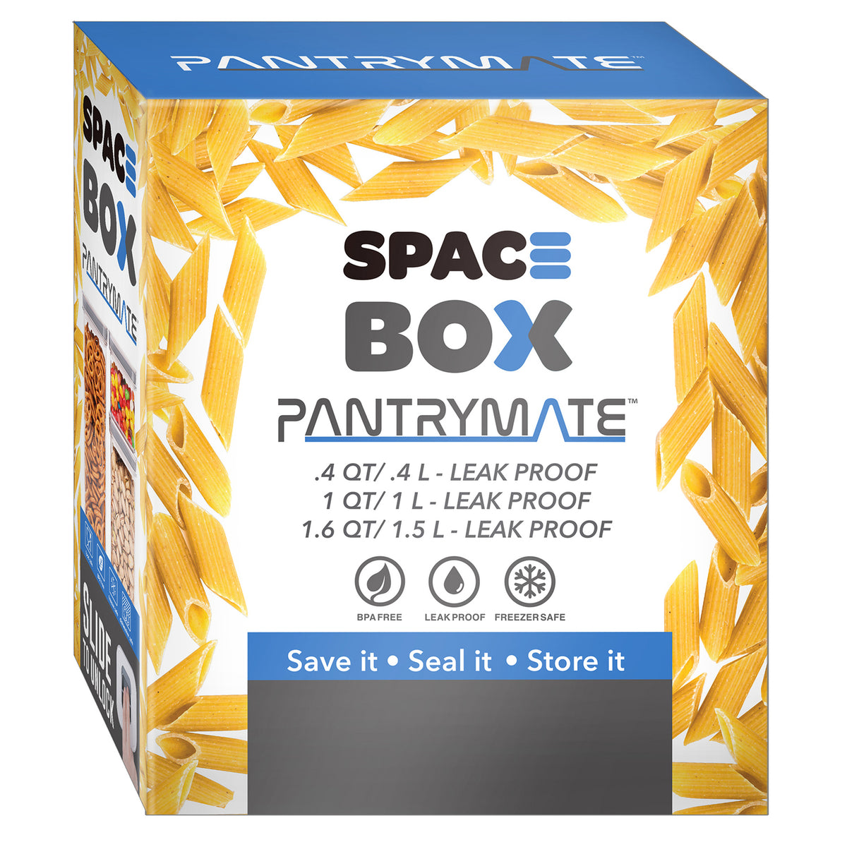 PantryMate FGM71141 3-Piece Square Food Storage Container Set