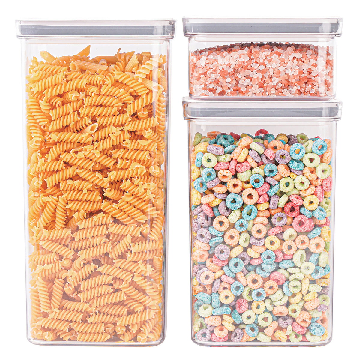 PantryMate FGM71142 3-Piece Rectangular Food Storage Container Set