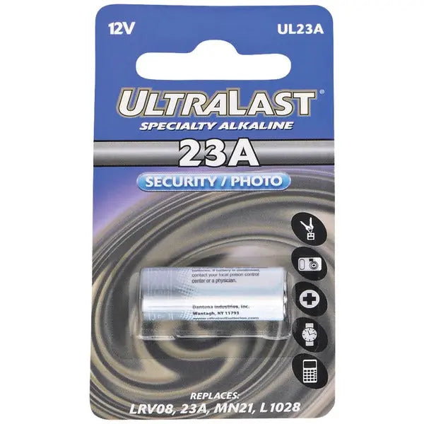 ULTRALAST(R) UL23A 12V Alkaline Battery – Long Life, Compact Power Source