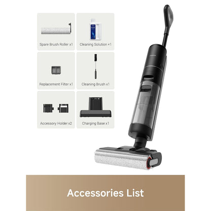 DREAME(R) H12 DUAL Vacuum and Mop with 35-Minute Runtime and 900 mL Tank
