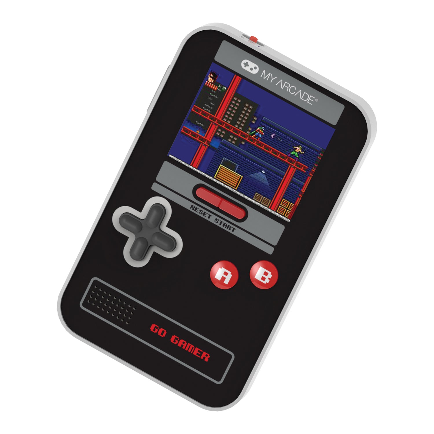 MY ARCADE GMR Mini 300 Black and Red Portable Handheld Gaming System (Part Number: DGUN-3909)