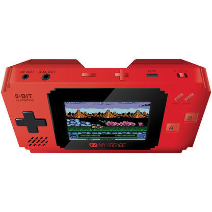 MY ARCADE Pixel Player Red Portable Handheld Game Console with 300 Classic Games - Part Number DGUNL-3202