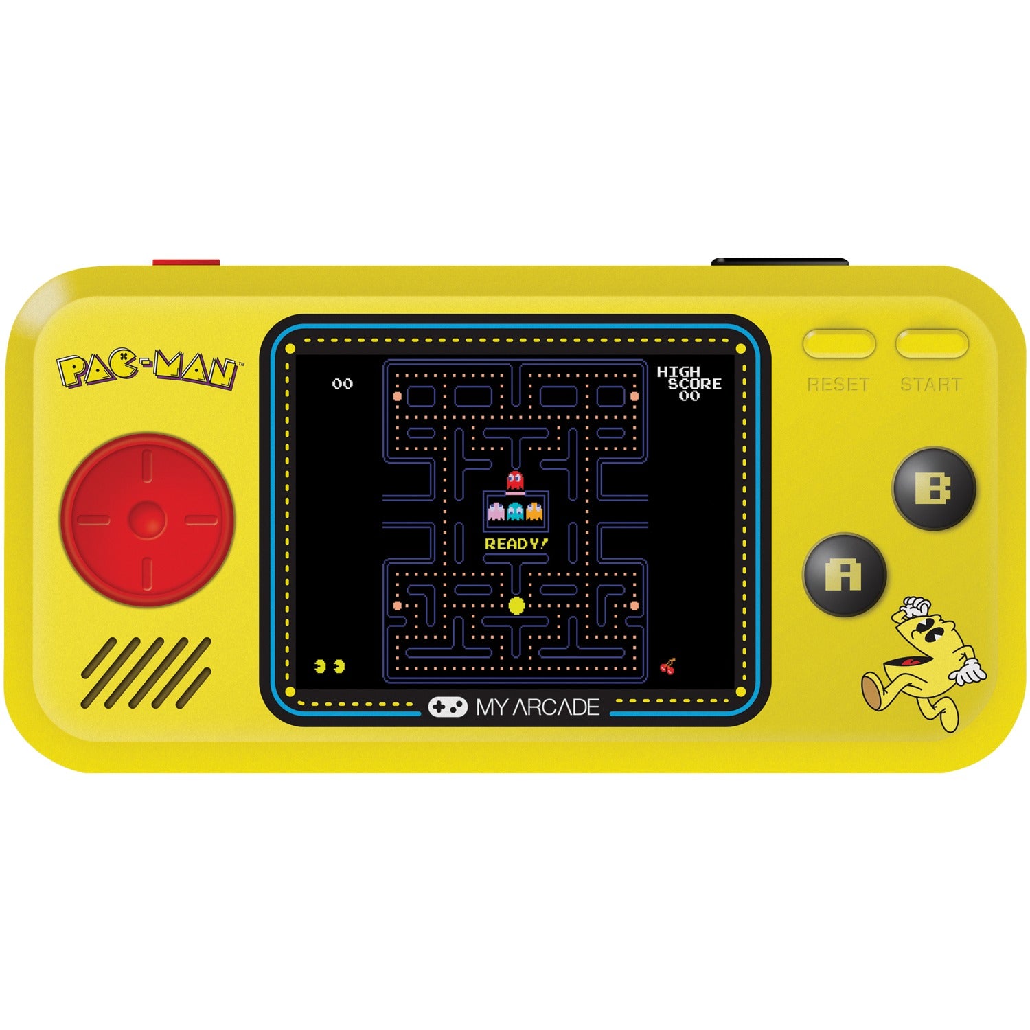 MY ARCADE PAC MAN PCKT PLYR YLW - Portable Retro Gaming Device with Backlit Display and Classic PAC-MAN Games
