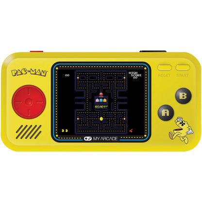 MY ARCADE PAC MAN PCKT PLYR YLW - Portable Retro Gaming Device with Backlit Display and Classic PAC-MAN Games