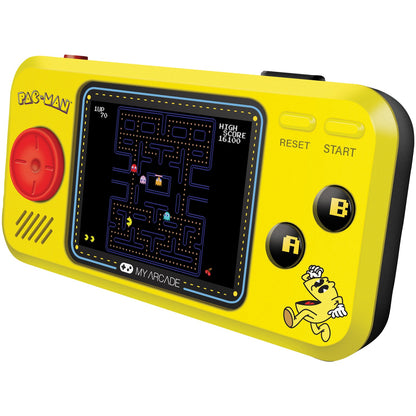 MY ARCADE PAC MAN PCKT PLYR YLW - Portable Retro Gaming Device with Backlit Display and Classic PAC-MAN Games