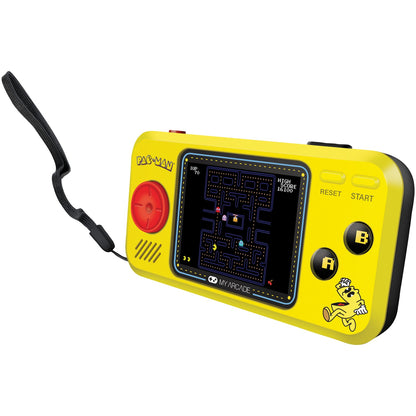 MY ARCADE PAC MAN PCKT PLYR YLW - Portable Retro Gaming Device with Backlit Display and Classic PAC-MAN Games