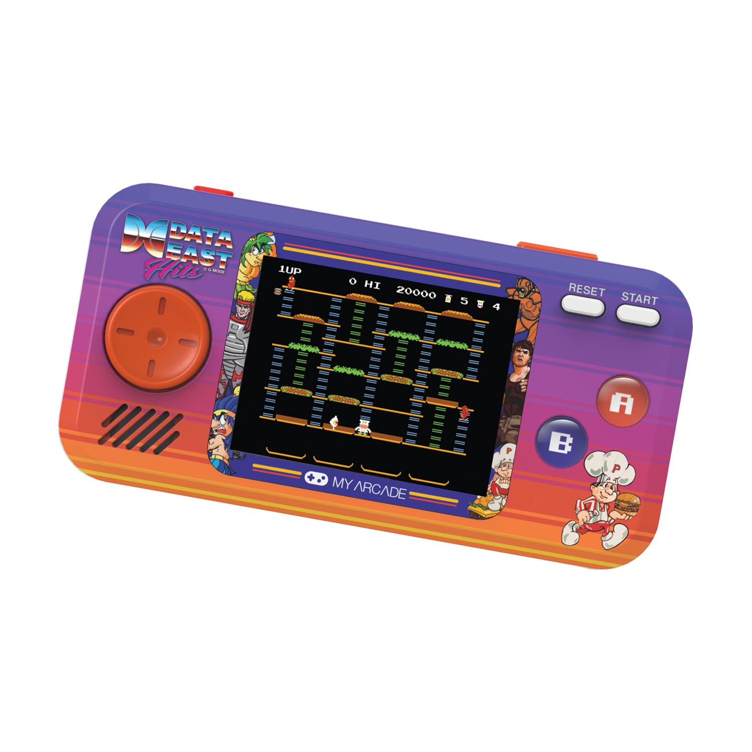 MY ARCADE(R) 308GM Data East Retro Handheld Game with 8 Classic Titles and 300 Bonus Games