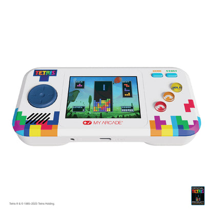 MY ARCADE PCKT PLYR PRO Tetris Handheld Game - Compact Portable Console with Full-Color Screen and Built-In Speakers