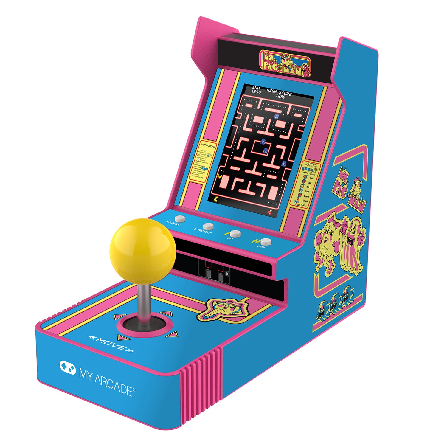 MY ARCADE MS PACMAN JYSTK Player with 3.5-Inch Color Display