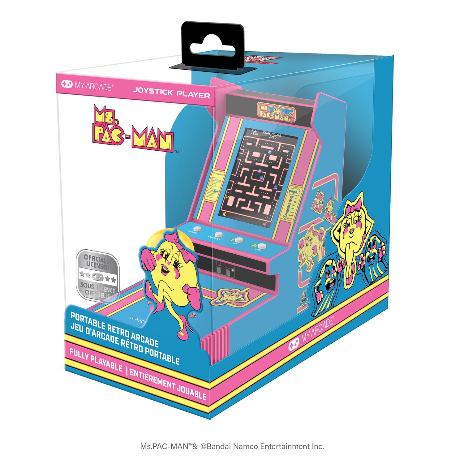 MY ARCADE MS PACMAN JYSTK Player with 3.5-Inch Color Display