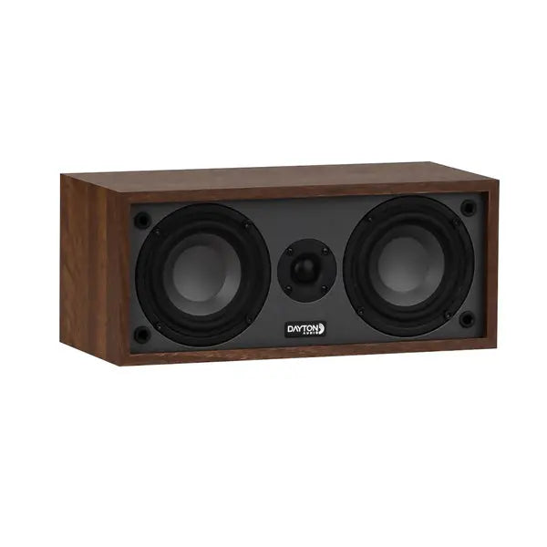 Dayton Audio C40 Oak 4-Inch Center Channel Speaker with 2.5-Way Crossover and Wall Mounting