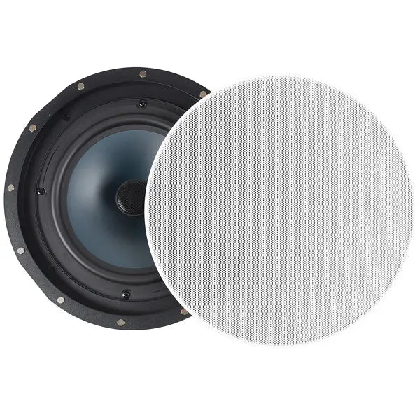 Dayton Audio CC80W 8-Inch 100W 2-Way In-Ceiling Speakers - Perfect for Home Theater and Commercial Use