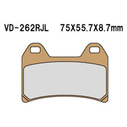 VESRAH VD-262RJL Brake Pads - Reliable Performance for Your Vehicle