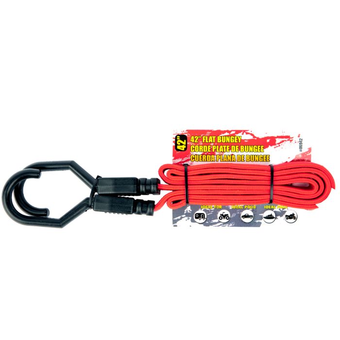 ERICKSON 42-inch Flat Bungee Cord - Heavy-Duty Elastic Tie for Secure Fastening