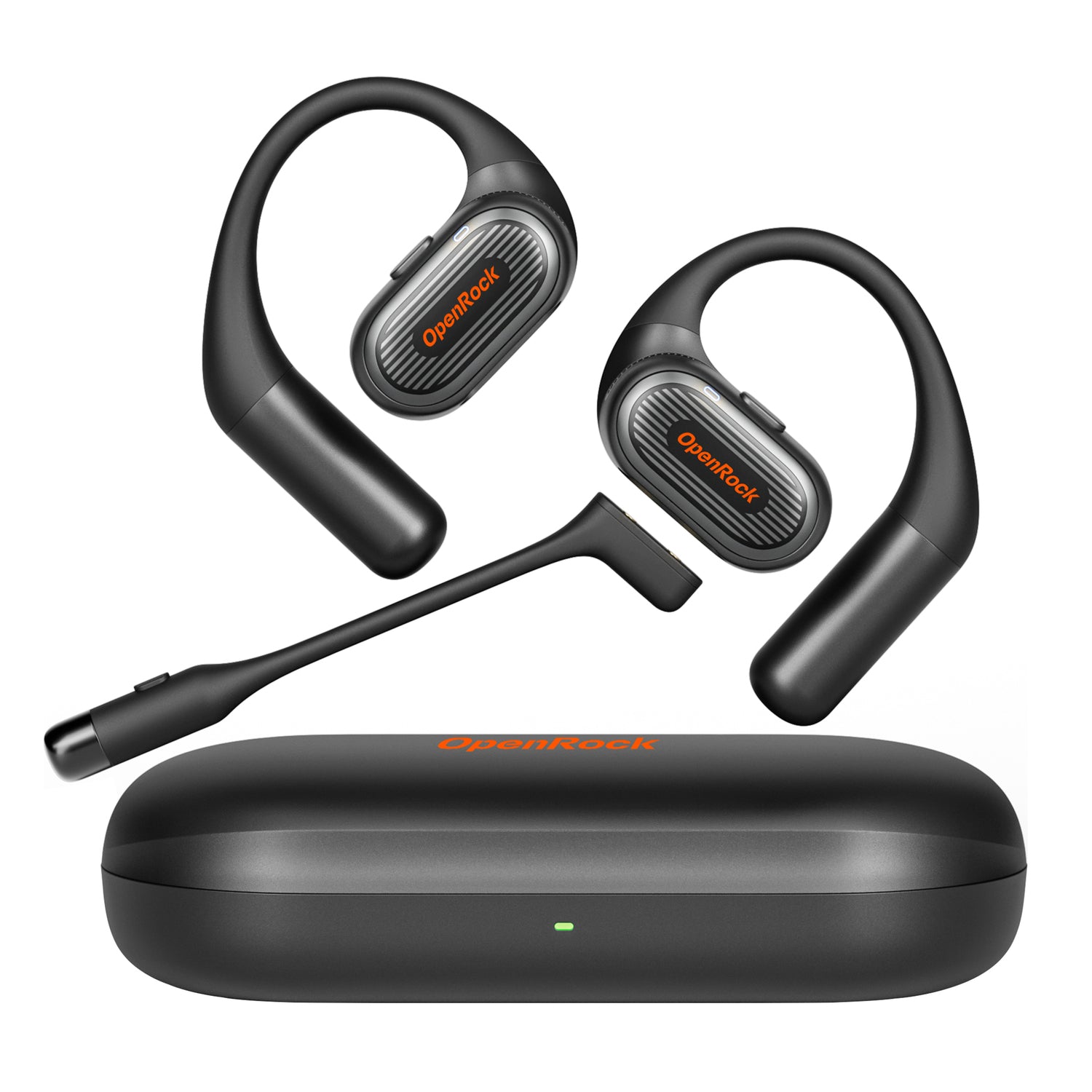OPENROCK(R) LINK 20 2-in-1 Open Earbuds with Magnetic Boom Microphone and 52-Hour Battery Life