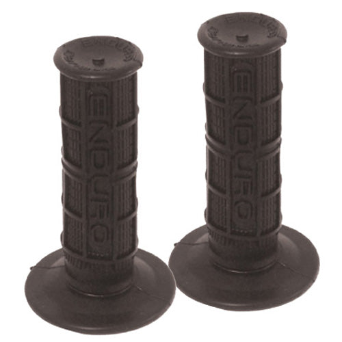 EMGO Enduro Style Black Motorcycle Grips (Part #42-24620)