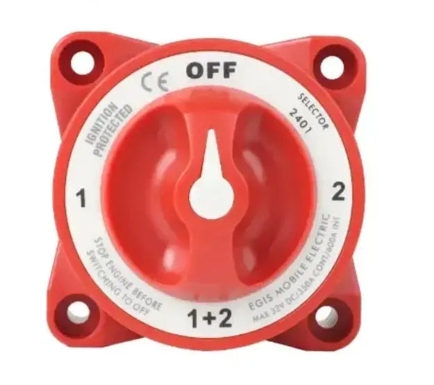 Egis Mobile Electronics EGIS 2401 e-Series 350A Battery Selector Switch for Flexible Power Management