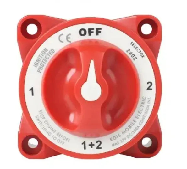 Egis Mobile Electronics EGIS 2402 e-Series 350A Battery Selector Switch with AFD