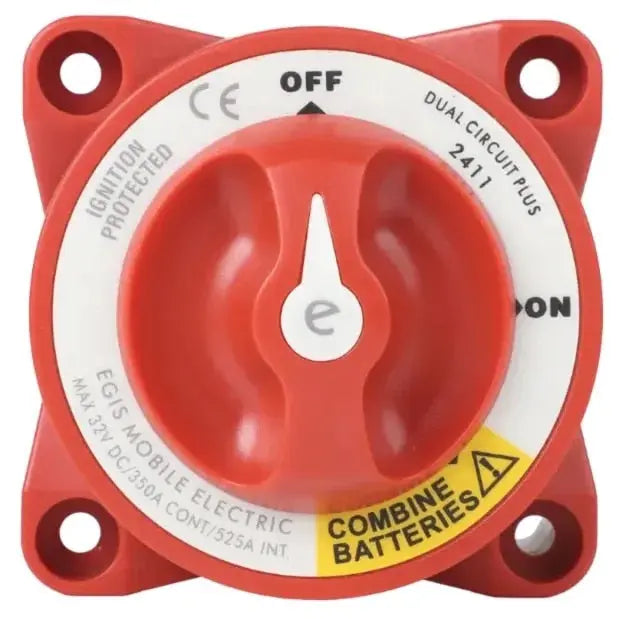 Egis Mobile Electronics EGIS 2411 e-Series 350A Dual Circuit Battery Switch with Combine Function