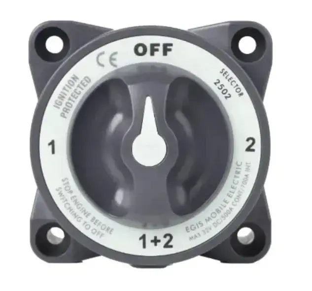 Egis Mobile Electronics EGIS 2502 Heavy Duty Series 600A Battery Selector Switch