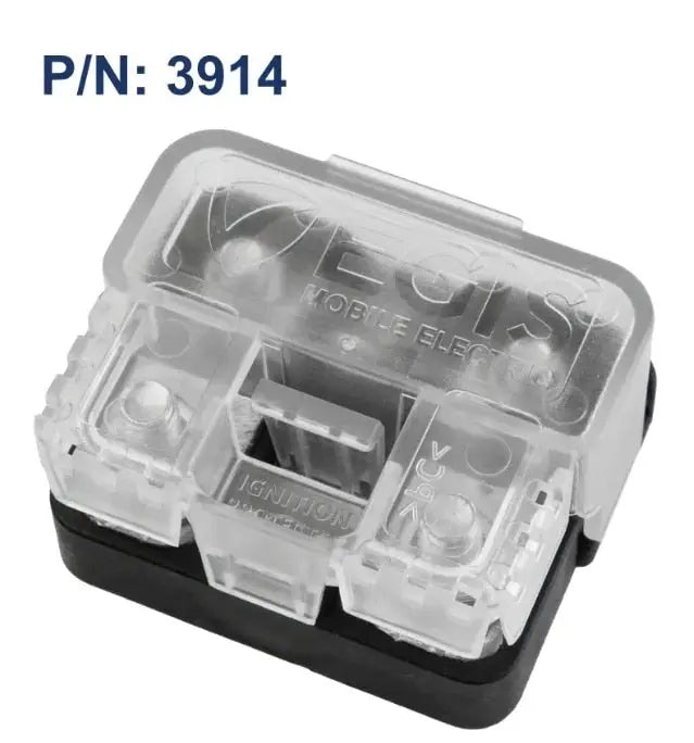 Egis Mobile Electronics EGIS Compact Medium Amp AMI/MIDI Fuse Block (MAXI Replacement) Retail Pack