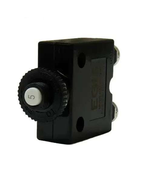 Egis Mobile Electronics EGIS 4710-05 Push Button Panel Mount Circuit Breaker, 5 Amp Retail Pack