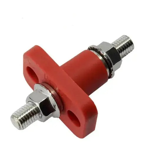 Egis Mobile Electronics EGIS Feed Through Terminal Red M8 (5/16 inch) Retail Pack - Model 6250-131