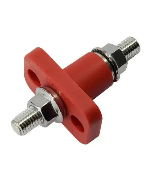 Egis Mobile Electronics EGIS Feed Through Terminal Red M10 (3/8 Inch) Retail Pack