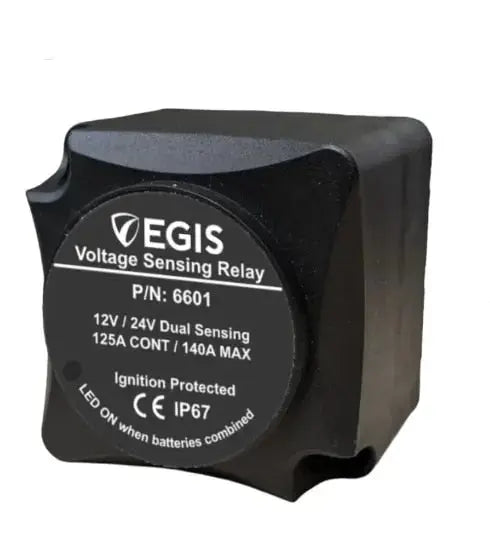 Egis Mobile Electronics EGIS Mini Automatic Charging Relay 125 Amp – Model 6601