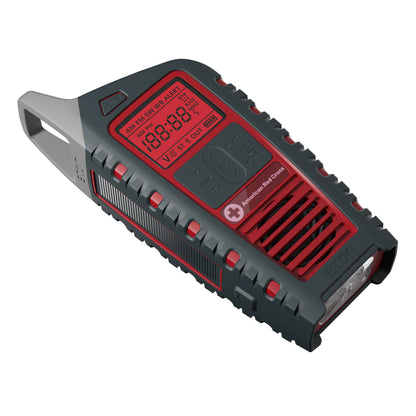 American Red Cross Odyssey BT Weather Radio with Solar Power, Bluetooth, and Emergency Features