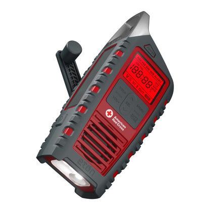 American Red Cross Odyssey BT Weather Radio with Solar Power, Bluetooth, and Emergency Features